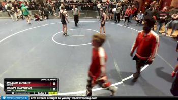 152 lbs Cons. Round 3 - Wyatt Matthews, Lake City High School vs William Lowery, Orting