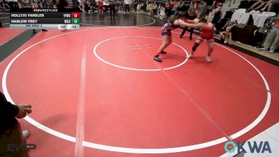 140 lbs Rr Rnd 3 - HollyJo Fansler, Verdigris Youth Wrestling vs Harlow Frey, Wild Hogs