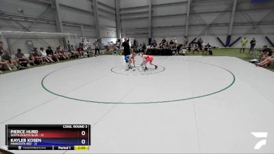 100 lbs Semis & 3rd Wb (16 Team) - Pierce Hurd, South Dakota Blue vs Kayleb Kosen, Minnesota Red