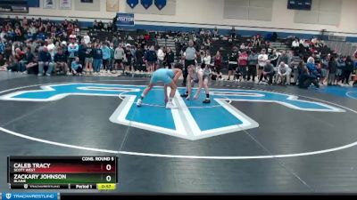 120 lbs Cons. Round 5 - Zackary Johnson, Blaine vs Caleb Tracy, Scott West