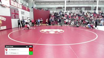 113 lbs Semifinal - Gabe Swann, Baylor School vs Tyler Prinzo, Mt. Pisgah Christian