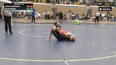 125 lbs Consi Of 16 #1 - Austin Zimmerman, Edinboro vs Micah Medina, Bellarmine