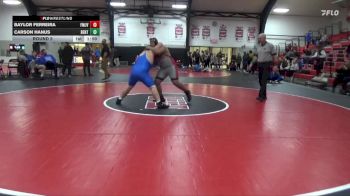 285 lbs Round 5 - Carson Hanus, Benton Community vs Baylor Ferreira, Fort Madison JV