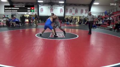 285 lbs Round 5 - Carson Hanus, Benton Community vs Baylor Ferreira, Fort Madison JV