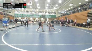 120 lbs Cons. Round 5 - Isaac Tessier, South Hills vs Noah Hernandez, University City