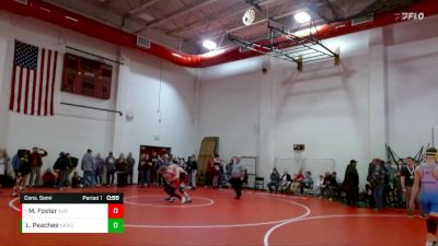 165 lbs Cons. Semi - Mason Foster, Western Boone vs Lane Peachee, North Knox Wrestling Club