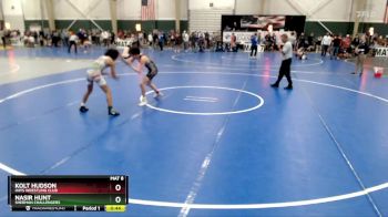 120 lbs Cons. Round 3 - Nasir Hunt, Sherman Challengers vs Kolt Hudson, Hays Wrestling Club