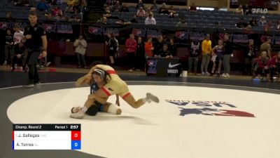 50 lbs Champ. Round 2 - Jaslynn Gallegos, Cardinal Wrestling Club vs Ahsia Torres, New Jersey