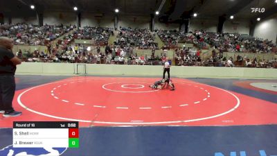 64 lbs Round Of 16 - Samuel Shell, Morris Fitness Wrestling Club vs Jacob Brewer, Roundtree Wrestling Academy