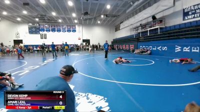 82 lbs Round 3 - Devon Kemp, Windy City Wrestlers vs Amari Leal, Camel Kids Wrestling