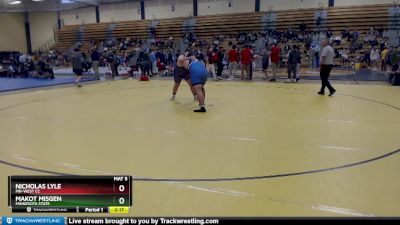 285 lbs Cons. Round 4 - Nicholas Lyle, MN-West CC vs Makot Misgen, Minnesota State