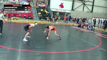 149 lbs Champ. Round 1 - Brayden Deem, Indianapolis vs Christopher Dye, Missouri Valley