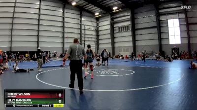 132 lbs Quarterfinal - Emery Wilson, Mayhem vs Lilly Hanshaw, Intense Wrestling Club