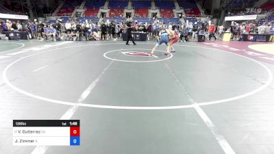 138 lbs Rnd Of 128 - Vinnie Gutierrez, CA vs Jadon Zimmer, IL