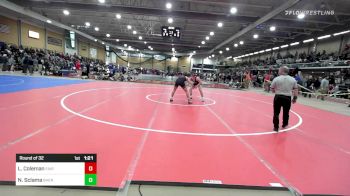 152 lbs Round Of 32 - Lucas Coleman, Fairfield Warde vs Noah Sclama, Bishop Hendricken