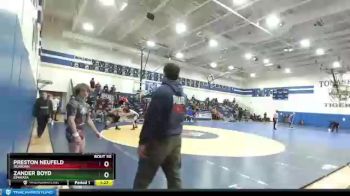 106 lbs Quarterfinal - Zander Boyd, Ephrata vs Preston Neufeld, Reardan