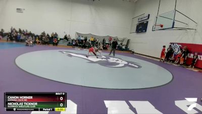 77 lbs Round 1 - Canon Horner, Natrona Colts WC vs Nicholas Ticknor, Glenrock Wrestling Club