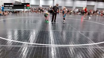 75-80 lbs Round 3 - **Knox Sines, Rockmart Takedown Club vs Hank York, Rabbit Wrestling Club