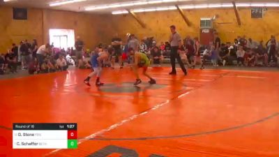 85 lbs Round Of 16 - Delos Stone, Friendsville vs Caleb Schaffer, Bethel