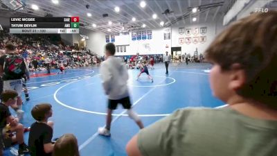 100 lbs Champ. Round 1 - Tatum Devlin, Alliance Middle School vs Levic McGee, Sage Valley Jr High