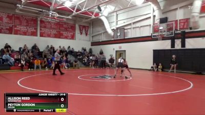 JV-8 lbs Round 2 - Allison Reed, Washington vs Peyton Gordon, Solon