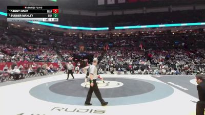 190 lbs 1st Place Match - Budder Manley, Bid. River Valley vs Danny Hoke, Graham Local