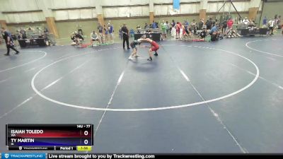 77 lbs Champ. Round 2 - Isaiah Toledo, WA vs Ty Martin, IA