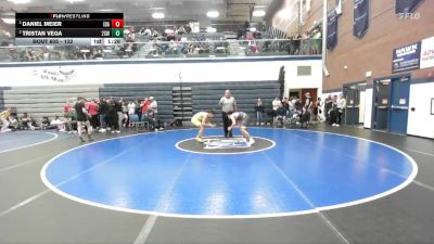 132 lbs Round 1 - Tristan Vega, 208 Spartan WC vs Daniel Meier, Idaho