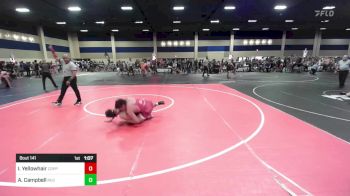 190 lbs Round Of 16 - Ian Yellowhair, Coppermine vs Ayden Campbell, Red Wave WC