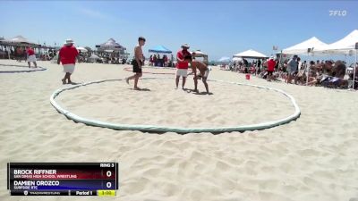 70 kg Quarterfinal - Brock Riffner, San Dimas High School Wrestling vs Damien Orozco, Surfside RTC