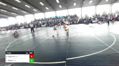 100 lbs Final - Kyra Aguirre, New Mexico vs Luke Baca, West Mesa