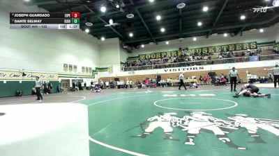 132 lbs Quarterfinal - Dante Selway, El Dorado vs Joseph Guardado, Esperanza