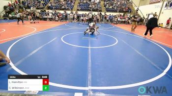 55 lbs Consi Of 8 #1 - Levi Hamilton, Vinita Kids Wrestling vs Callen Wilkinson, Jenks Trojan Wrestling Club