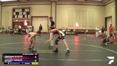 130 lbs Cons. Semi - Jonathan Guyette, Elmira Elite vs Anthony Morales, New Jersey