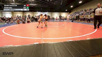 58 lbs Rr Rnd 2 - Jolene Chuculate, HURRICANE WRESTLING ACADEMY vs Kohen Bell, Madill Takedown