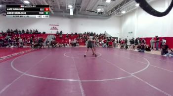 120 lbs Semifinal - Addie Saracino, Pomona vs Kate Brunner, Regis Jesuit