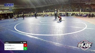 49 lbs Semifinal - Ryker Friddle, Cashion Takedown Club vs Kaiden Mclaughlin, Del City Little League