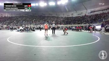 G6A-135 lbs Quarterfinal - Nevaeh Reyes, Lawton-Girls vs Rosha Maxwell, Tahlequah-Girls