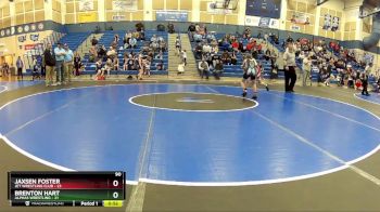 90 lbs Placement Matches (8 Team) - Jaxsen Foster, Jet Wrestling Club vs Brenton Hart, Alphas Wrestling