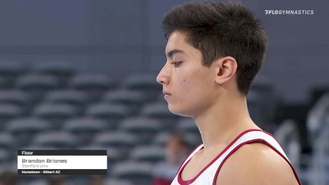 Brandon Briones - Floor, Stanford Univ - 2021 US Championships Senior Competition International Broadcast