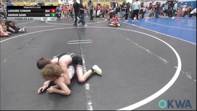 80 lbs Consi Of 8 #2 - Laramie Coburn, Grover Rains Wrestling Club vs Judson Gann, Barnsdall Youth Wrestling