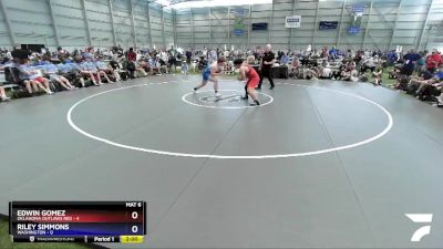 220 lbs Placement Matches (16 Team) - Edwin Gomez, Oklahoma Outlaws Red vs Riley Simmons, Washington