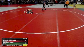 55 lbs Cons. Semi - Khyler Beermann, Wabasso vs Sterling Dunn, BHVPP