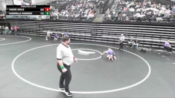 4A 130 lbs Cons. Round 1 - Tanzie Wold, Uintah vs Gabriella Ramirez, Tooele