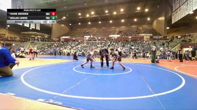 100 lbs 3rd Place Match - Nolan Lewis, Paris Wrestling Club vs Hans Geddes, Battlefield Wrestling Club