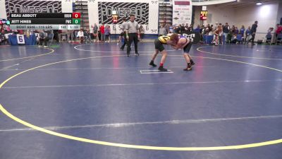 115 lbs Final - Beau Abbott, Roundtree W.A. vs Jett Hines, Pwc
