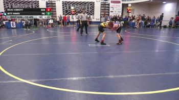 115 lbs Final - Beau Abbott, Roundtree W.A. vs Jett Hines, Pwc