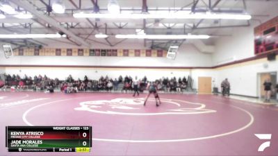 123 lbs Quarterfinal - Jade Morales, Santa Ana College vs Kenya Atrisco, Fresno City College