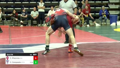 141 lbs Semifinal - Cole Rhemrev, Indiana vs CJ Composto, Univ Of Pennsylvania