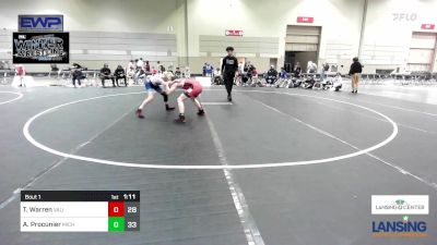 97 lbs Semifinal - Trenton Warren, Valiant Prep Wrestling Club vs Asher Procunier, Michigan Premier WC - (A)